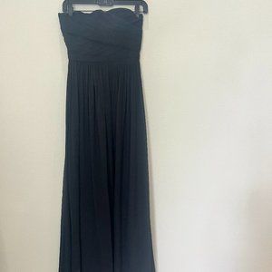 J CREW Strapless Gown - Chiffon over Lining with Ruching at Top